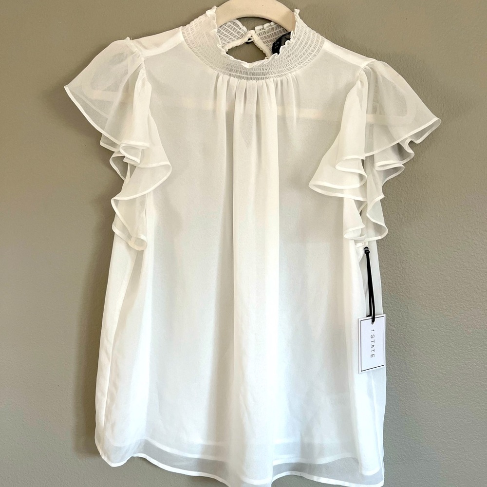 1.STATE White Blouse